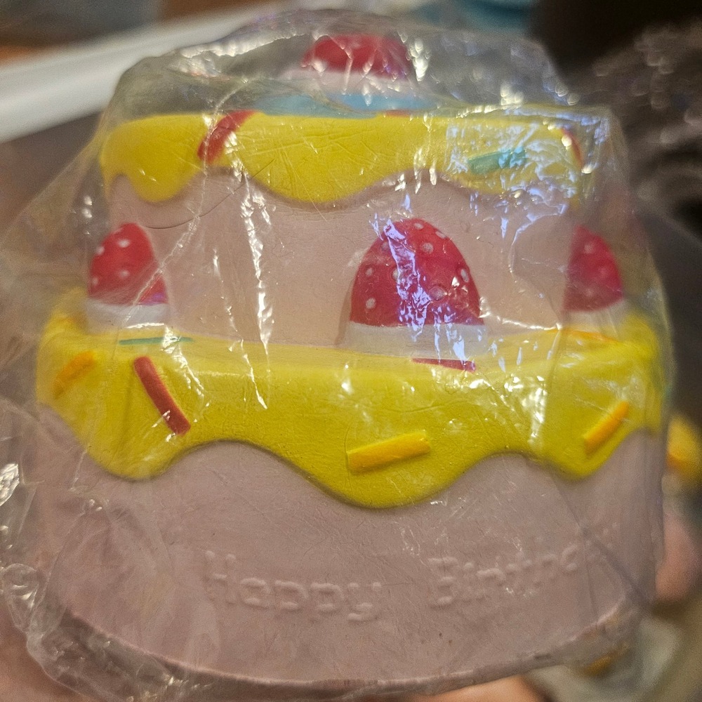 Vlampo Squishies Happy Birthday Cake Squishy Toy Slow Rising Scented Licensed
